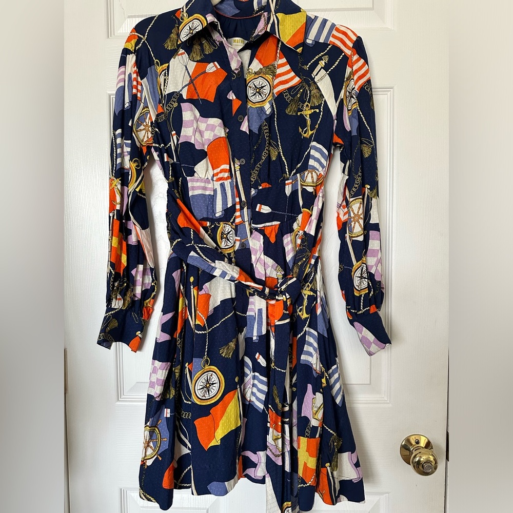 Maeve by Anthropologie Mini Nautical Shirt Dress